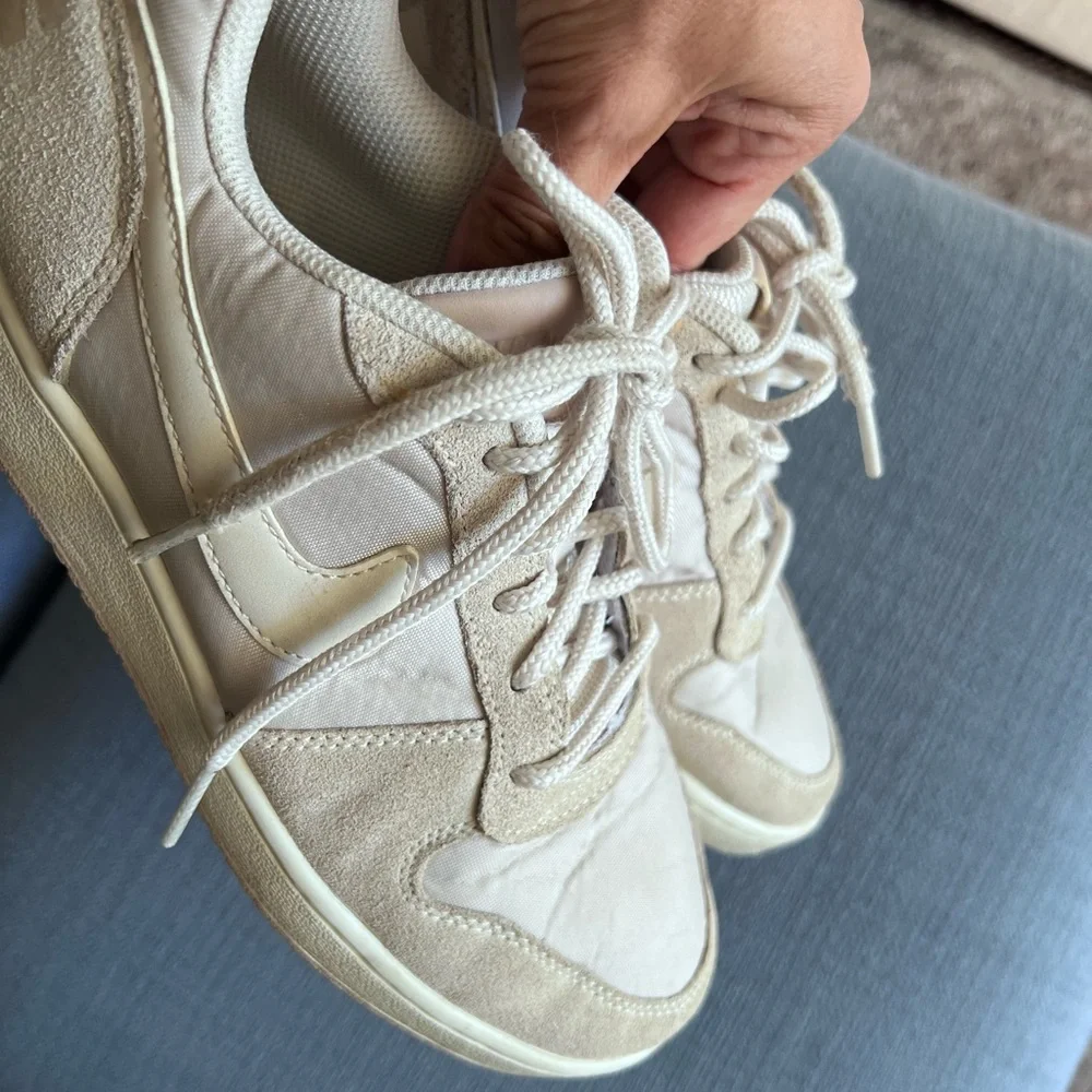 Nike Court Borough Low Premium cream sneakers - Size 8 - Picture 3 of 9